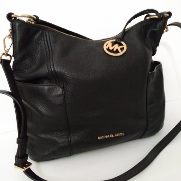 Michael Kors Black Pebbled Leather Cross-body and Shoulder Bag - Picture 3 of 15